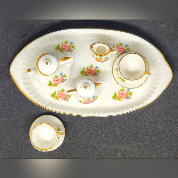 Tea set, tea party set, kids tea set, collectible tea set, porcelain tea sets - Picture 2 of 5